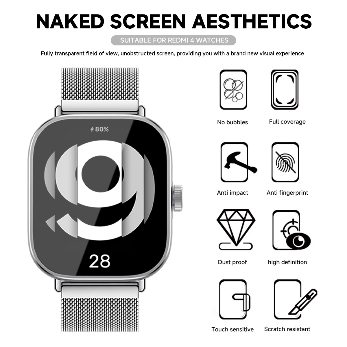 Szkło hartowane do Xiaomi Redm – Smartwatch Screen Film recenzja i cena